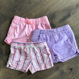 Carter's Pink and Purple Elastic Waist Shorts
